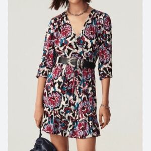 ba&sh Giulia Wrap Dress in Ecru